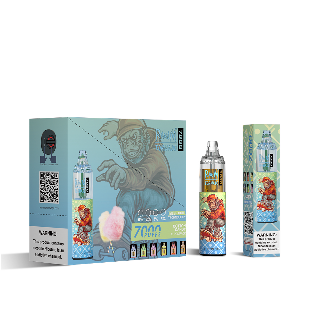 RAndM Tornado 7000 Puffs Vape Jetable (Boîte de 10)