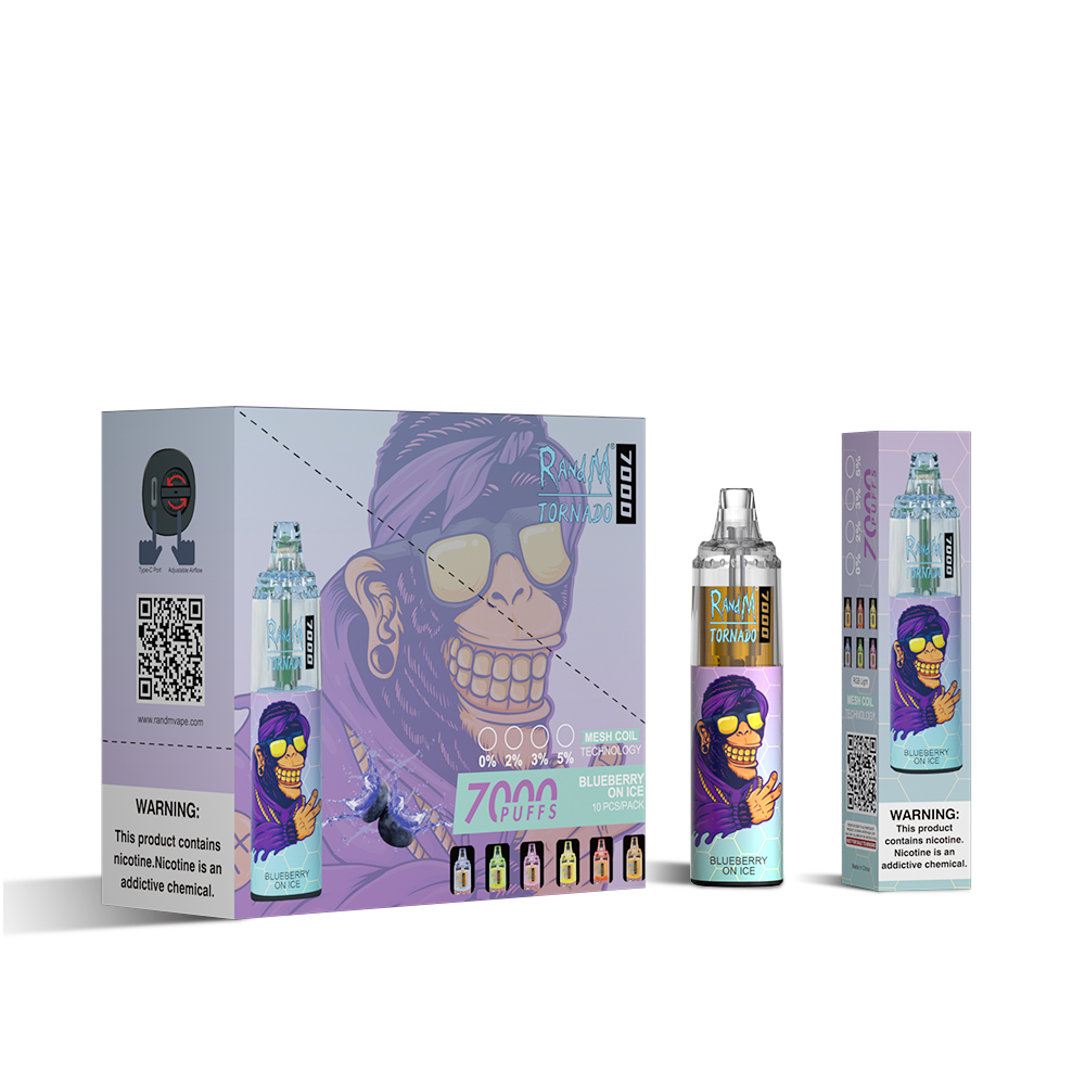 RAndM Tornado 7000 Puffs Vape Jetable (Boîte de 10)