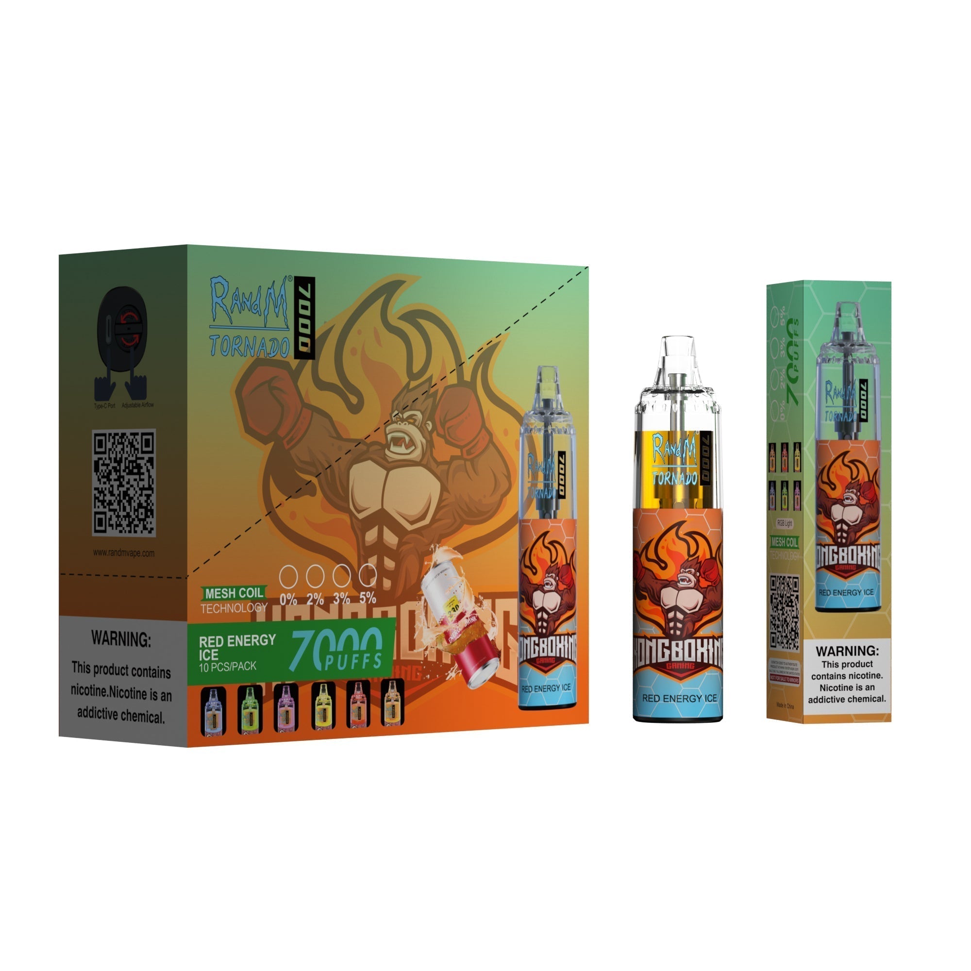 RAndM Tornado 7000 Puffs Vape Jetable (Boîte de 10)