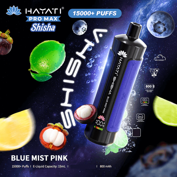 Hayati Puff Shisha 15k Vape Jetable