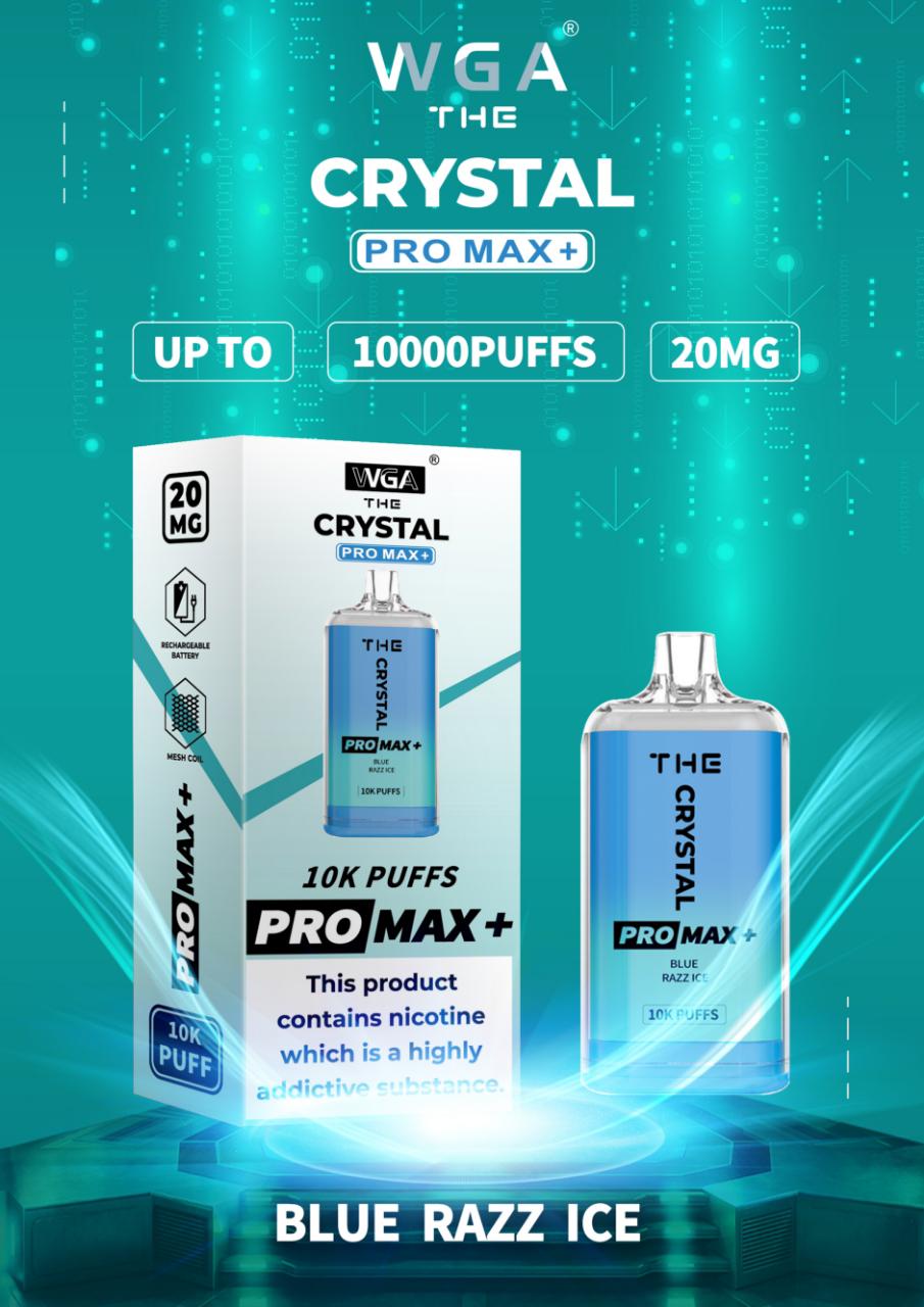 The Crystal Pro Max + 10000 Puffs Vape Jetable 