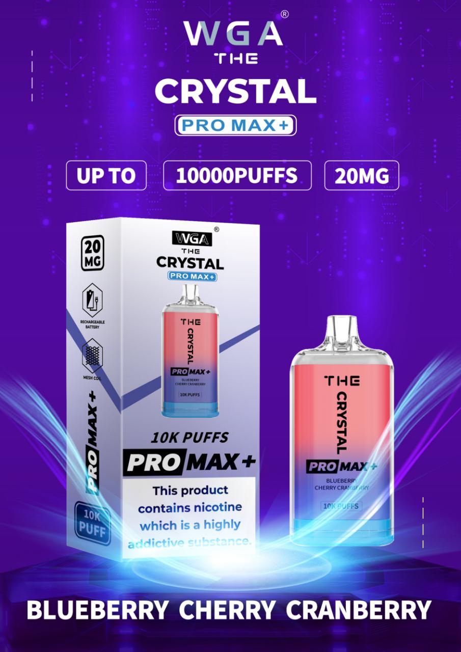 The Crystal Pro Max + 10000 Puffs Vape Jetable 