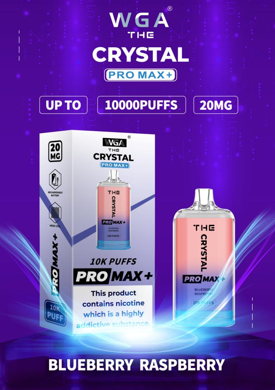 The Crystal Pro Max + 10000 Puffs Vape Jetable 