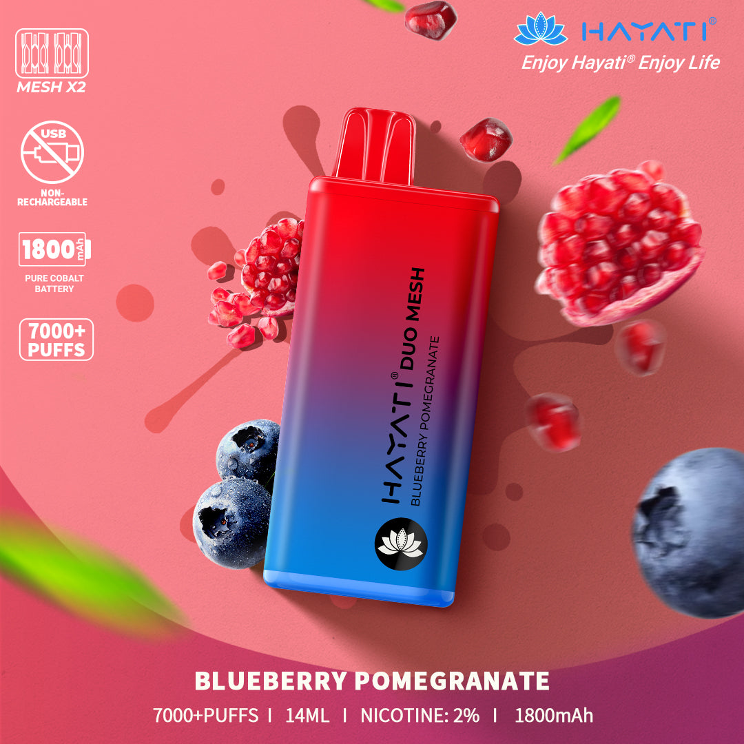 Hayati Duo Mesh 7000 Puffs Vape Jetable 