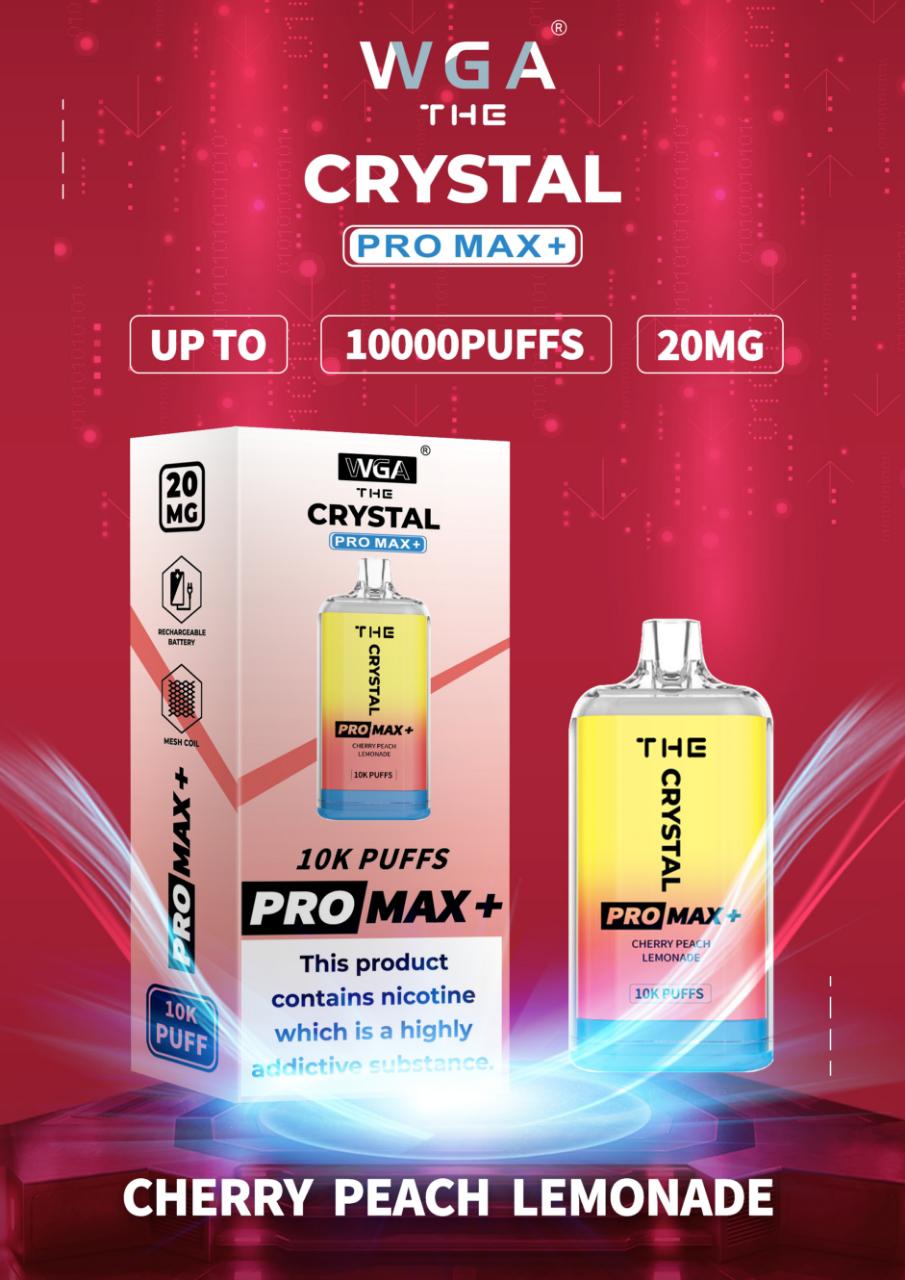 The Crystal Pro Max + 10000 Puffs Vape Jetable 