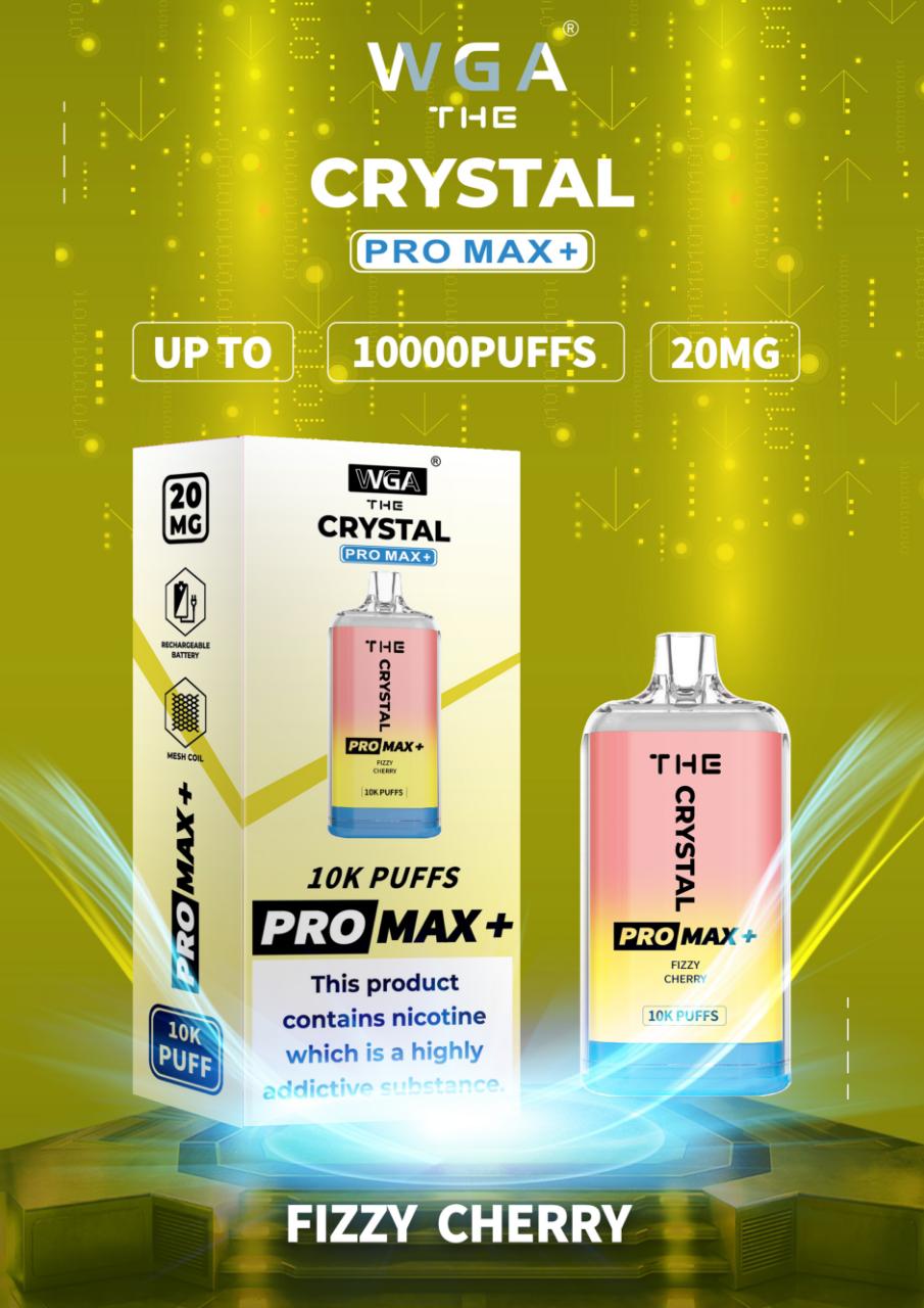 The Crystal Pro Max + 10000 Puffs Vape Jetable 