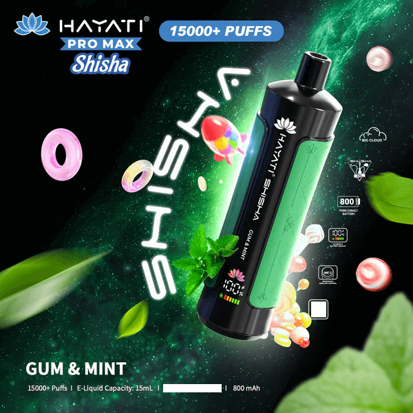 Hayati Puff Shisha 15k Vape Jetable