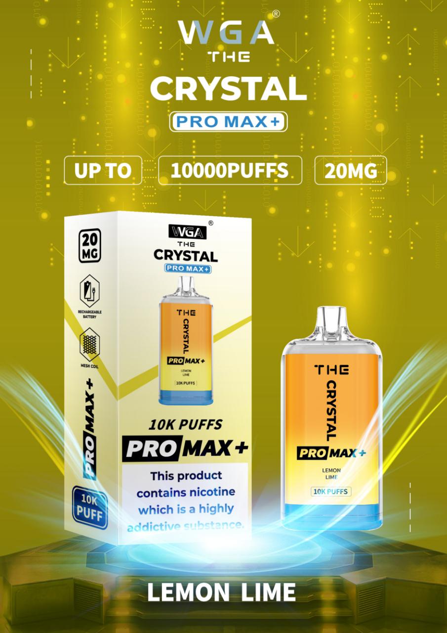 The Crystal Pro Max + 10000 Puffs Vape Jetable 