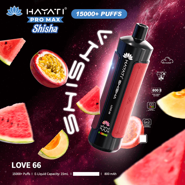 Hayati Puff Shisha 15k Vape Jetable