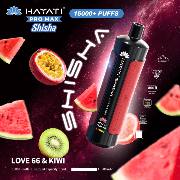 Hayati Puff Shisha 15k Vape Jetable