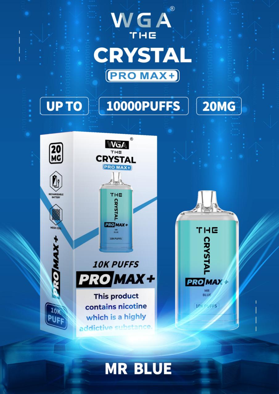 The Crystal Pro Max + 10000 Puffs Vape Jetable 