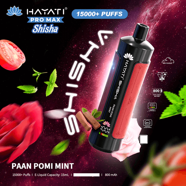 Hayati Puff Shisha 15k Vape Jetable