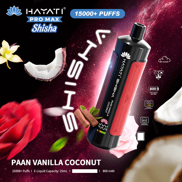 Hayati Puff Shisha 15k Vape Jetable