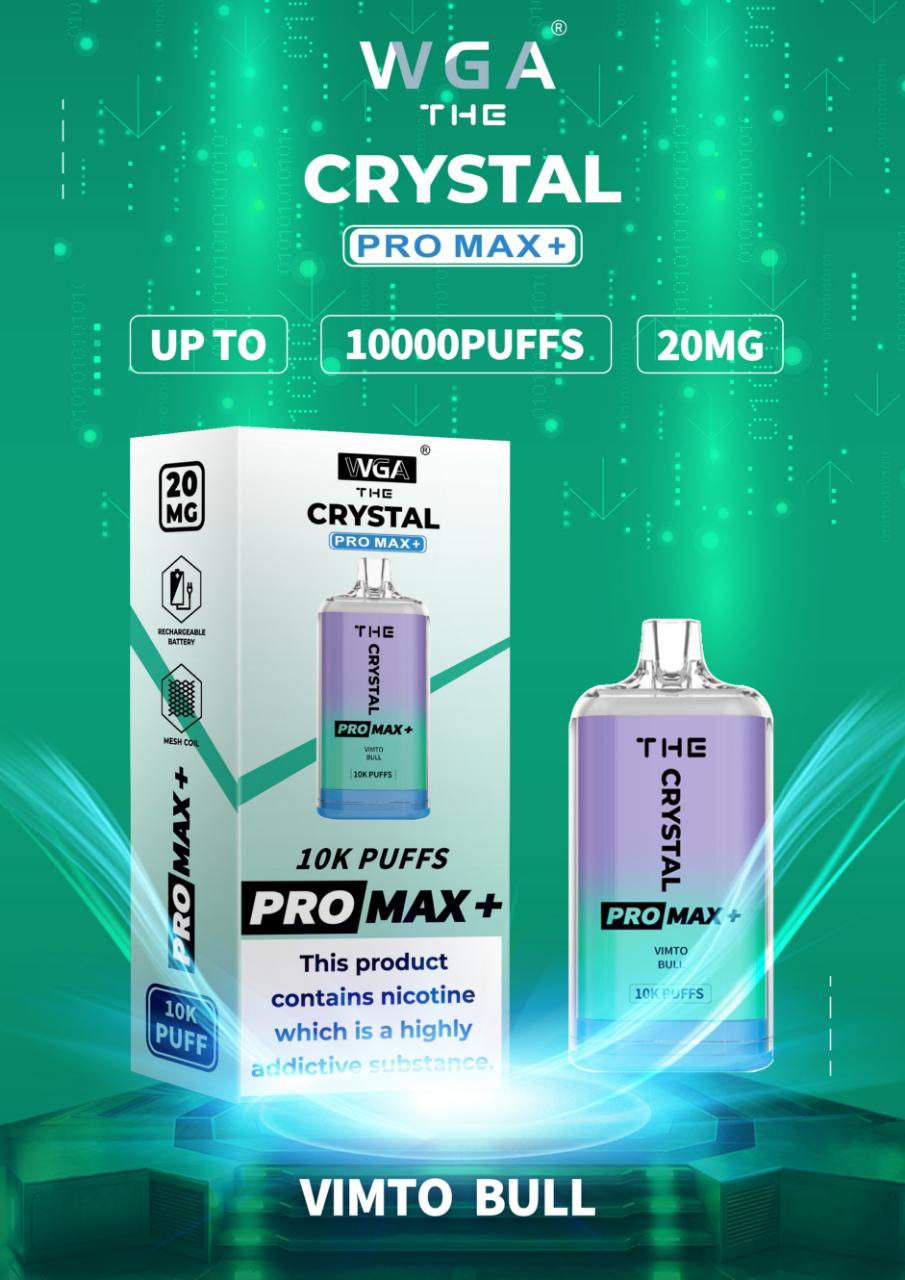 The Crystal Pro Max + 10000 Puffs Vape Jetable 