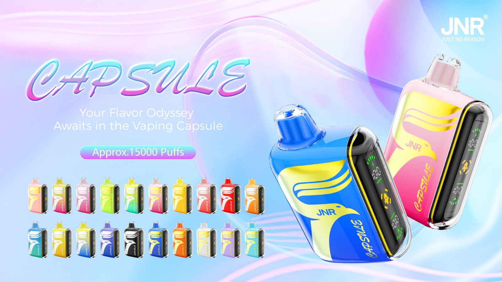 JNR Digital Box Capsule 15000 Puffs (Boîte de 10)