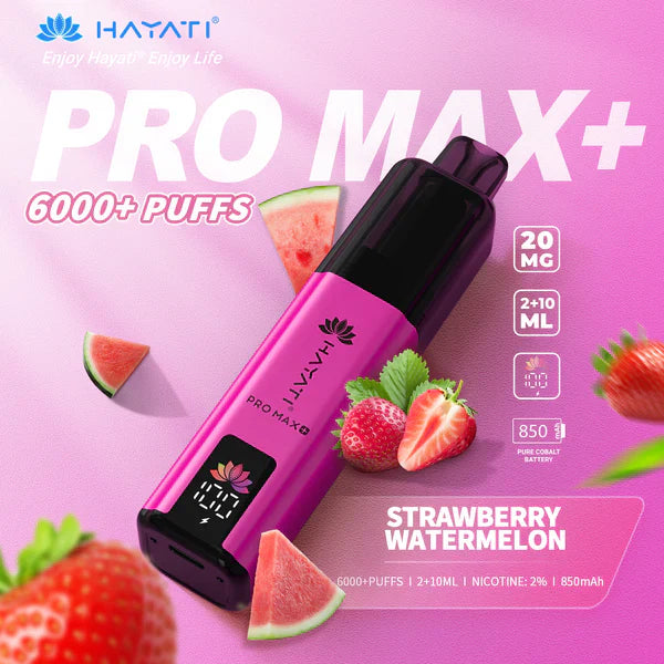 Hayat Pro Max+ 6000 Puffs Disposable Vape (Box of 10)