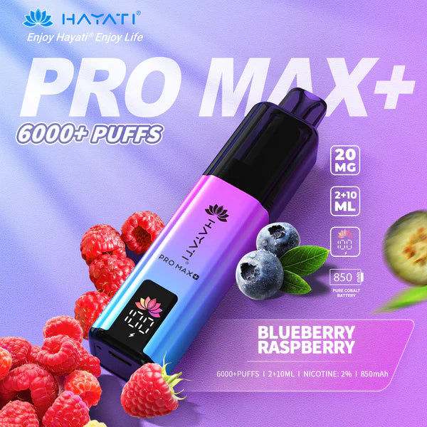 Hayat Pro Max+ 6000 Puffs Disposable Vape (Box of 10)