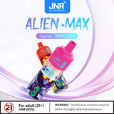 JNR Alien Max 18000 Puffs Vape Jetable (Boîte de 10)