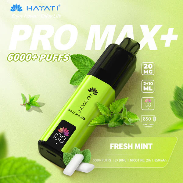 Hayat Pro Max+ 6000 Puffs Disposable Vape (Box of 10)