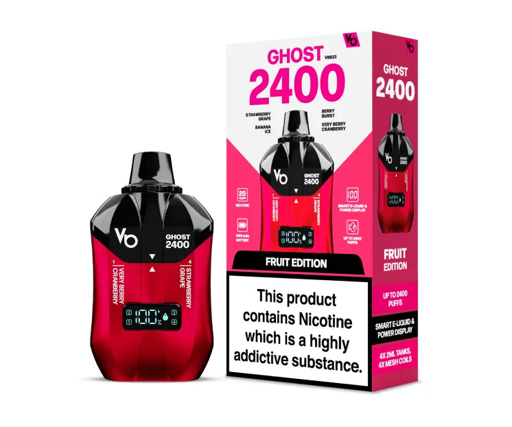 Ghost 2400 Puffs Vape Jetable (Boîte de 5)