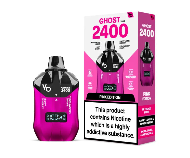 Ghost 2400 Puffs Vape Jetable (Boîte de 5)