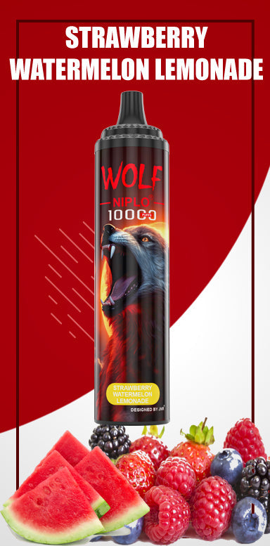 JNR Wolf Niplo 10000 Puffs Vape Jetable (Boîte de 10)