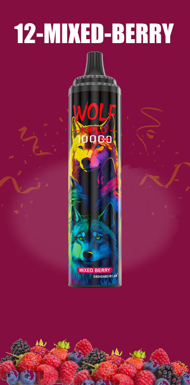 JNR Wolf Niplo 10000 Puffs Vape Jetable (Boîte de 10)