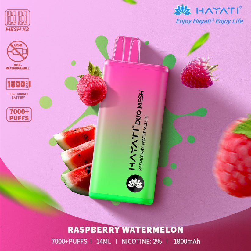 Hayati Duo Mesh 7000 Puffs Vape Jetable 